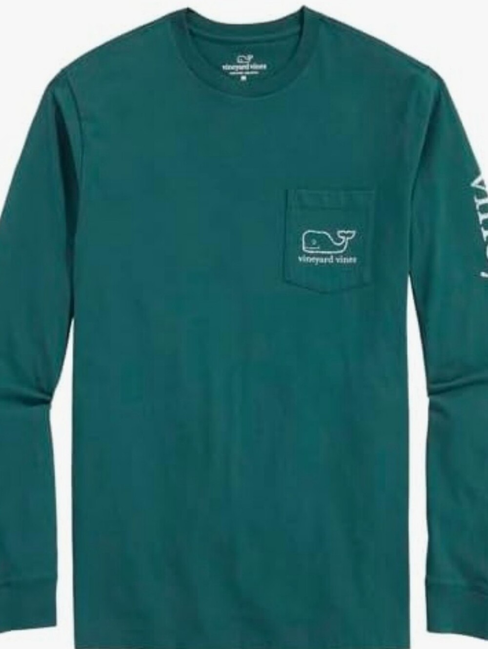 Vineyard Vines Men's Green Long Sleeve Tee